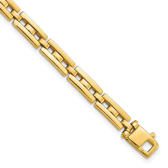 14k Gold Polished Link Bracelet