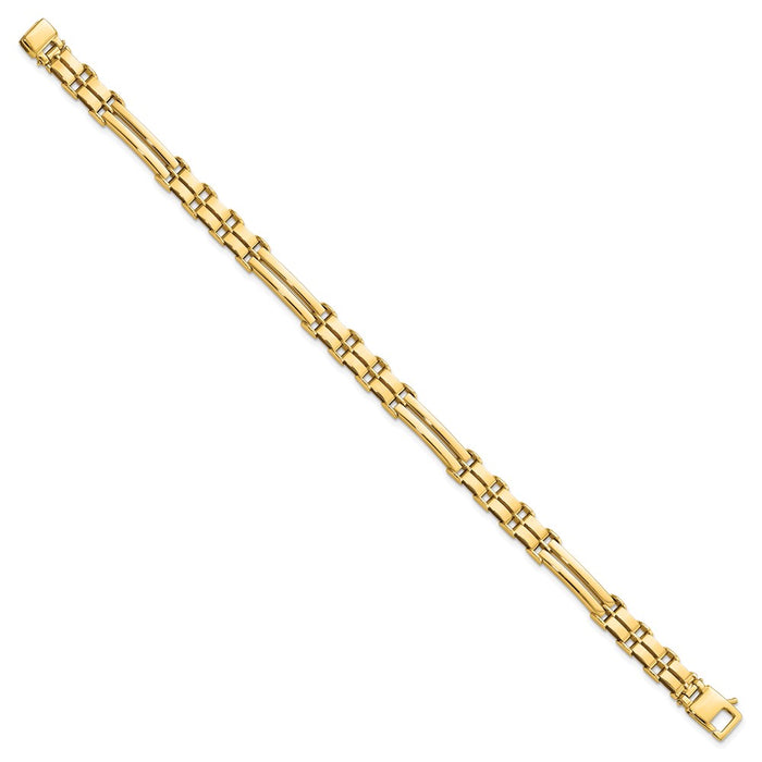 14k Gold Polished Link Bracelet