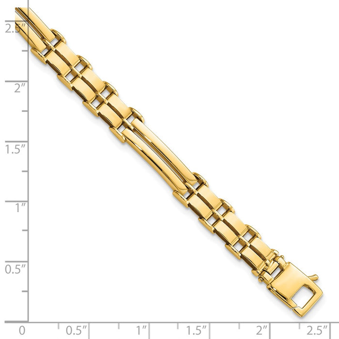 14k Gold Polished Link Bracelet