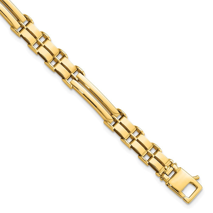 14k Gold Polished Link Bracelet