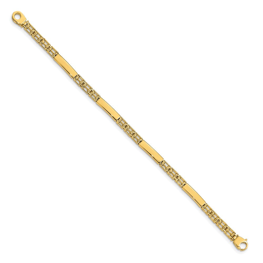 14k Polished Men's Fancy Link Bracelet
