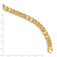 Thumbnail for 14k Satin and Polished Men's Link Bracelet