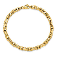 Thumbnail for 14K Yellow Polished Fancy Link Men's Bracelet