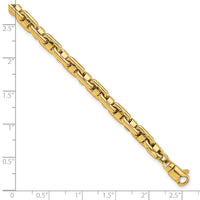 Thumbnail for 14K Yellow Polished Fancy Link Men's Bracelet