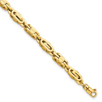 Thumbnail for 14K Yellow Polished Fancy Link Men's Bracelet