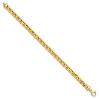 Thumbnail for 14K Yellow Polished Fancy Link Men's Bracelet