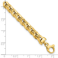 Thumbnail for 14K Yellow Polished Fancy Link Men's Bracelet