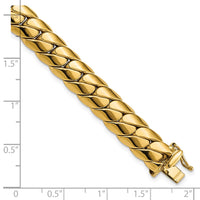 Thumbnail for 14K Polished Fancy Link Men's Bracelet