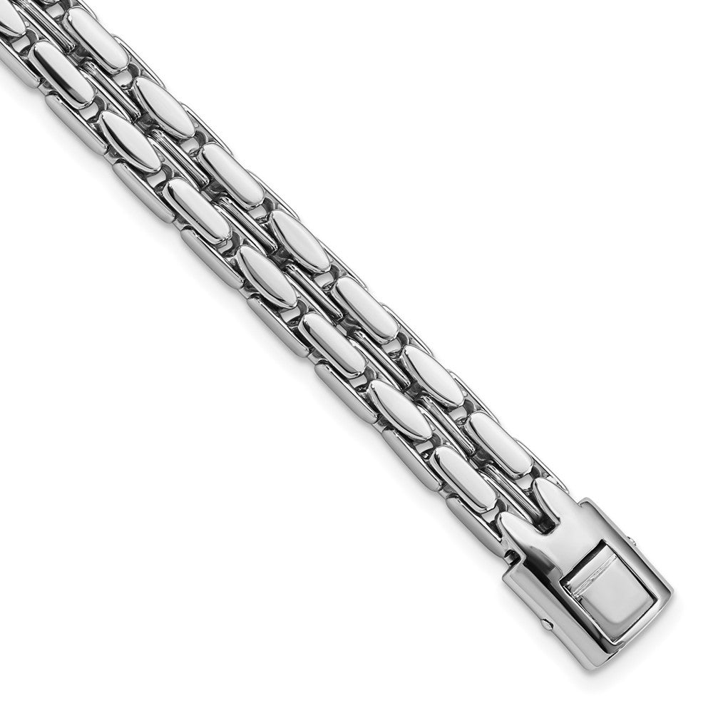 14k White Gold Polished Chain Bracelet