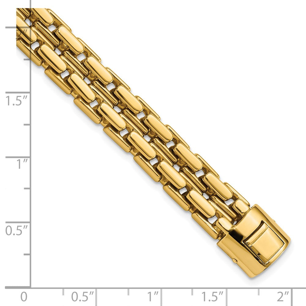 14k Yellow Gold Polished Chain Bracelet