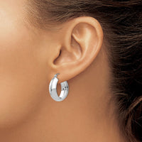 Thumbnail for 14k White Gold Hoop Earrings