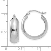 Thumbnail for 14k White Gold Hoop Earrings