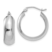 Thumbnail for 14k White Gold Hoop Earrings