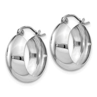 Thumbnail for 14k White Gold Fancy Hoop Earrings