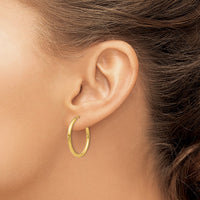 Thumbnail for 14k Polished Round Endless 2mm Hoop Earrings