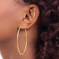 Thumbnail for 14k Polished Round Endless 2mm Hoop Earrings