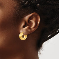 Thumbnail for 14k White Gold Polished Endless 2mm Hoop Earrings