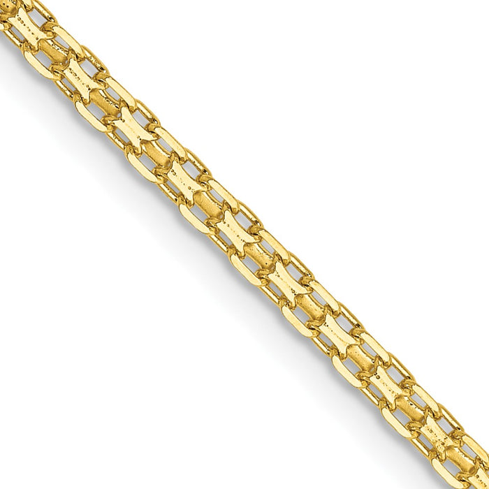 14k 1.8mm Lightweight Flat Bismark Chain