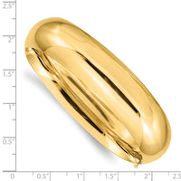 Thumbnail for 14k 11/16 High Polished Hinged Bangle Bracelet