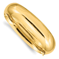 Thumbnail for 14k 11/16 High Polished Hinged Bangle Bracelet