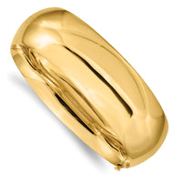 Thumbnail for 14k 13/16 High Polished Hinged Bangle Bracelet