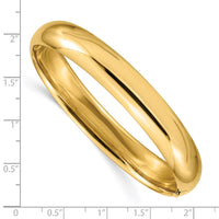 Thumbnail for 14k 7/16 High Polished Hinged Bangle Bracelet