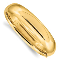 Thumbnail for 14k 9/16 High Polished Hinged Bangle Bracelet