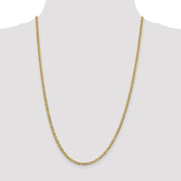Thumbnail for 14k 3.1mm Lightweight Flat Cuban Chain