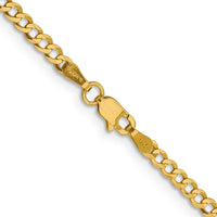 Thumbnail for 14k 3.1mm Lightweight Flat Cuban Chain