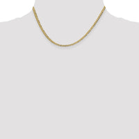 Thumbnail for 14k 3.1mm Lightweight Flat Cuban Chain