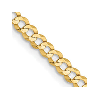 Thumbnail for 14k 3.1mm Lightweight Flat Cuban Chain
