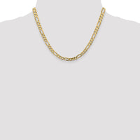 Thumbnail for 14k 5.5mm Concave Open Figaro Chain