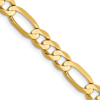 Thumbnail for 14k 5.5mm Concave Open Figaro Chain