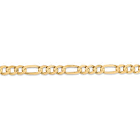 Thumbnail for 14k 6mm Concave Open Figaro Chain