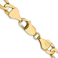 Thumbnail for 14k 7.5mm Concave Open Figaro Chain