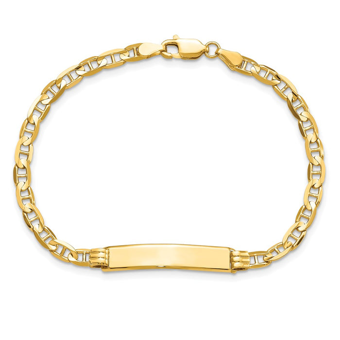 14K Anchor Link ID Bracelet