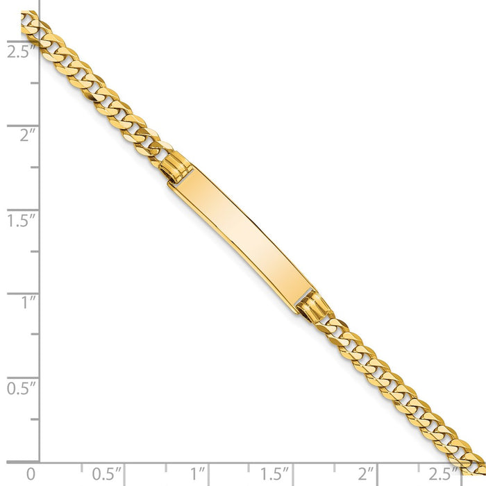 14K Curb Link ID Bracelet