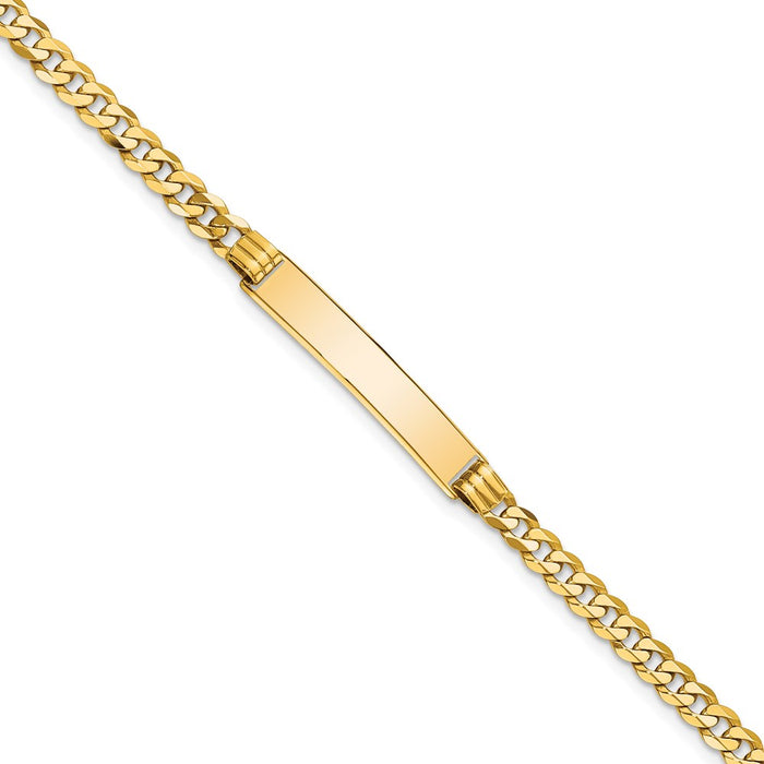 14K Curb Link ID Bracelet