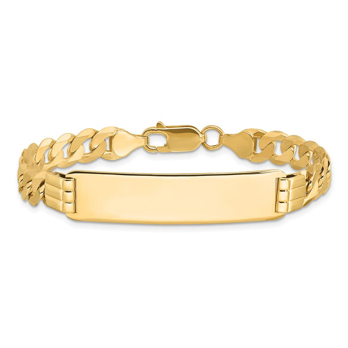 14K Curb Link ID Bracelet