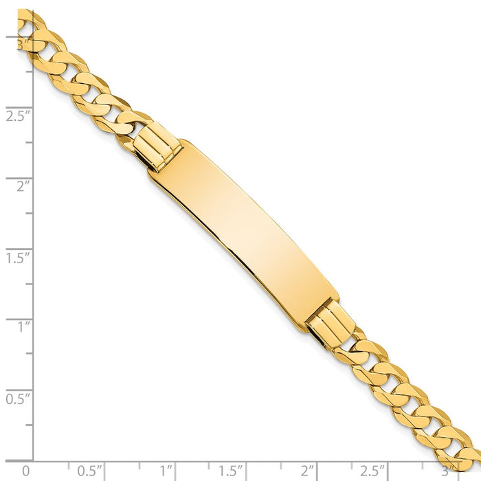 14K Curb Link ID Bracelet