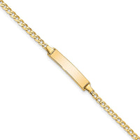 Thumbnail for 14k Flat Curb Link ID Bracelet