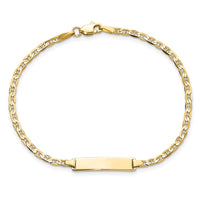 Thumbnail for 14k Flat Anchor Link ID Bracelet