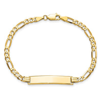 Thumbnail for 14k Flat Figaro Link ID Bracelet