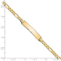 Thumbnail for 14k Flat Figaro Link ID Bracelet