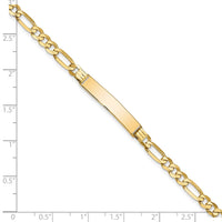 Thumbnail for 14k Flat Figaro Link ID Bracelet