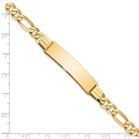Thumbnail for 14k Flat Figaro Link ID Bracelet
