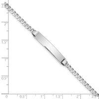 Thumbnail for 14k WG Flat Curb Link ID Bracelet
