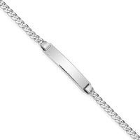 Thumbnail for 14k WG Flat Curb Link ID Bracelet