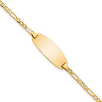 Thumbnail for 14k Oval Figaro ID Bracelet