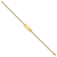 Thumbnail for 14k Oval Figaro ID Bracelet